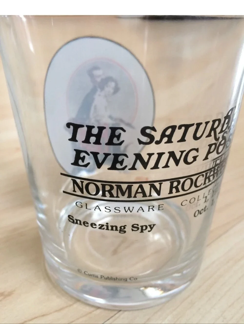 Norman Rockwell Collectible Glass Saturday Evening Post 
